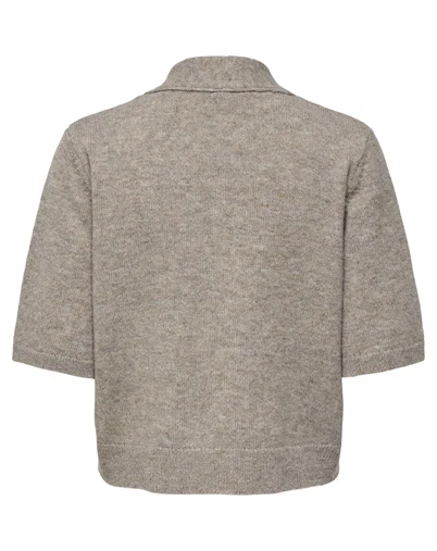 Only - ONLLana Scarf Detail Cardigan - Taupe Gray